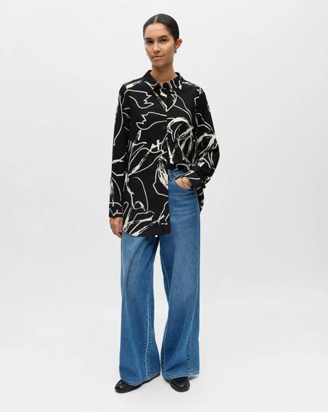 OBJECT Linen Printed Shirt