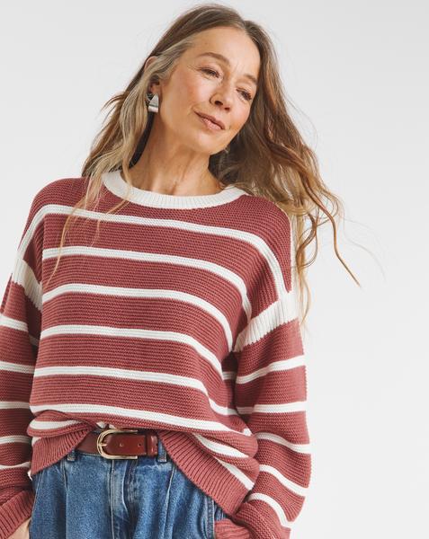 STRIPE CREW NECK
