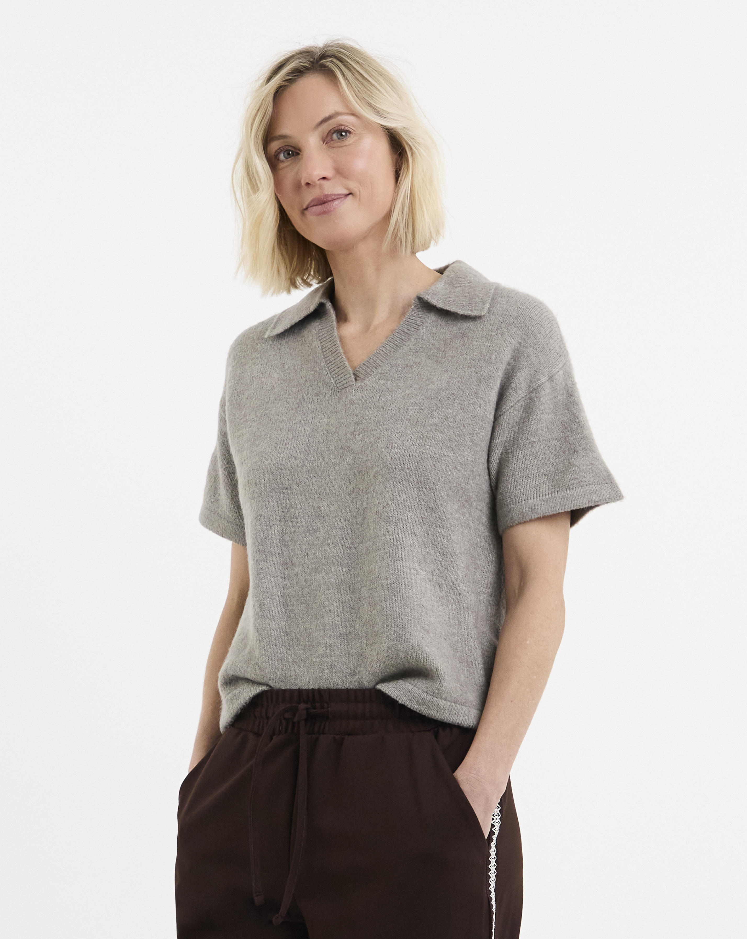Short Sleeve Polo Jumper