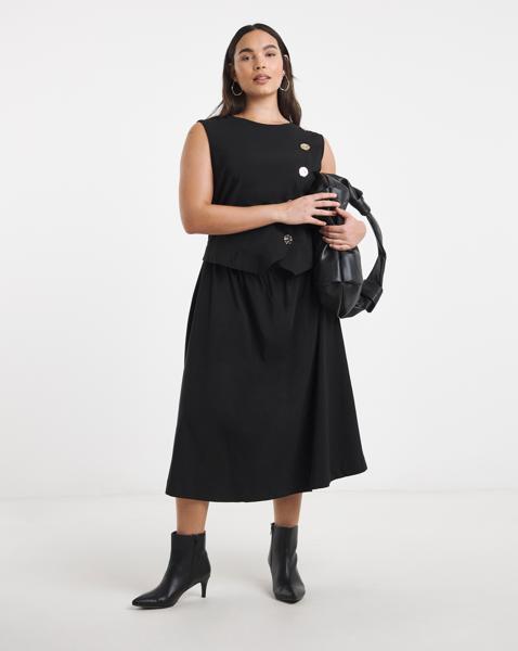 Bengaline 2 in 1 Midi Dress
