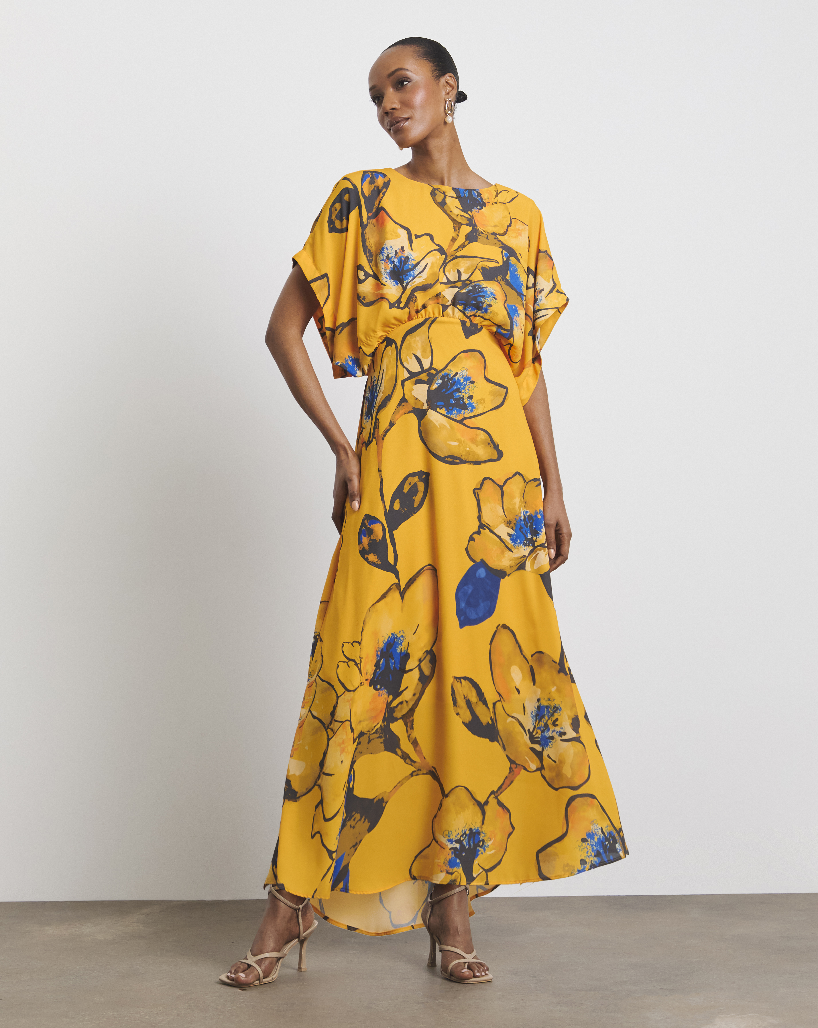 Joanna Hope Drape Sleeve Dress