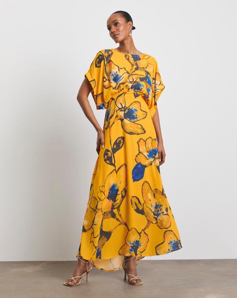 Joanna Hope Drape Sleeve Dress