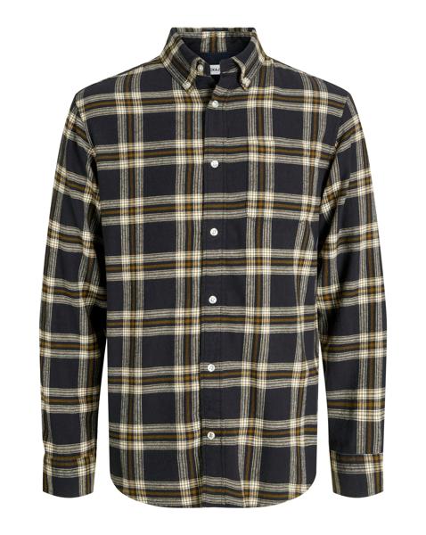 Jack & Jones Flannel Check Shirt - Black