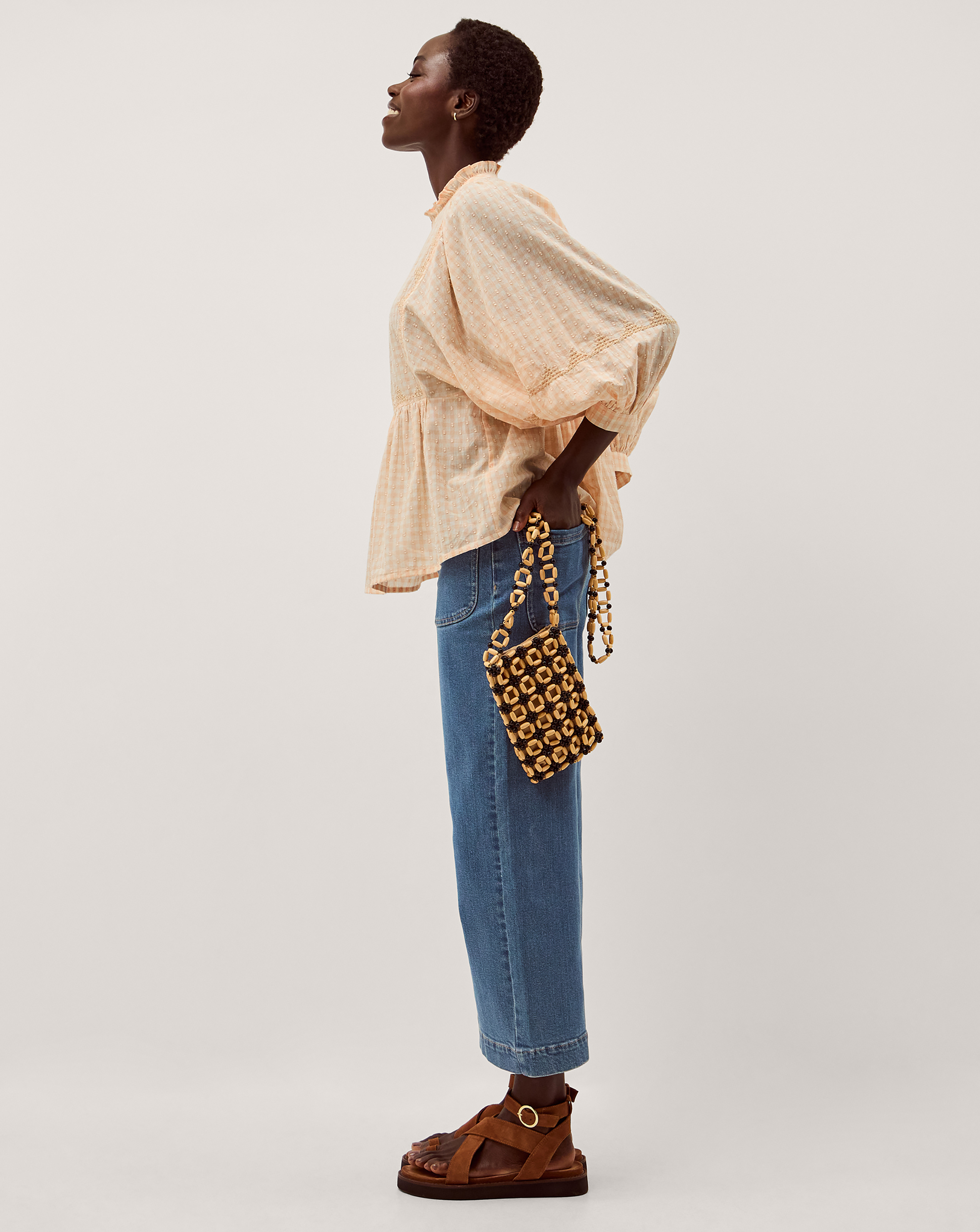 Monsoon Jemima Gingham Blouse