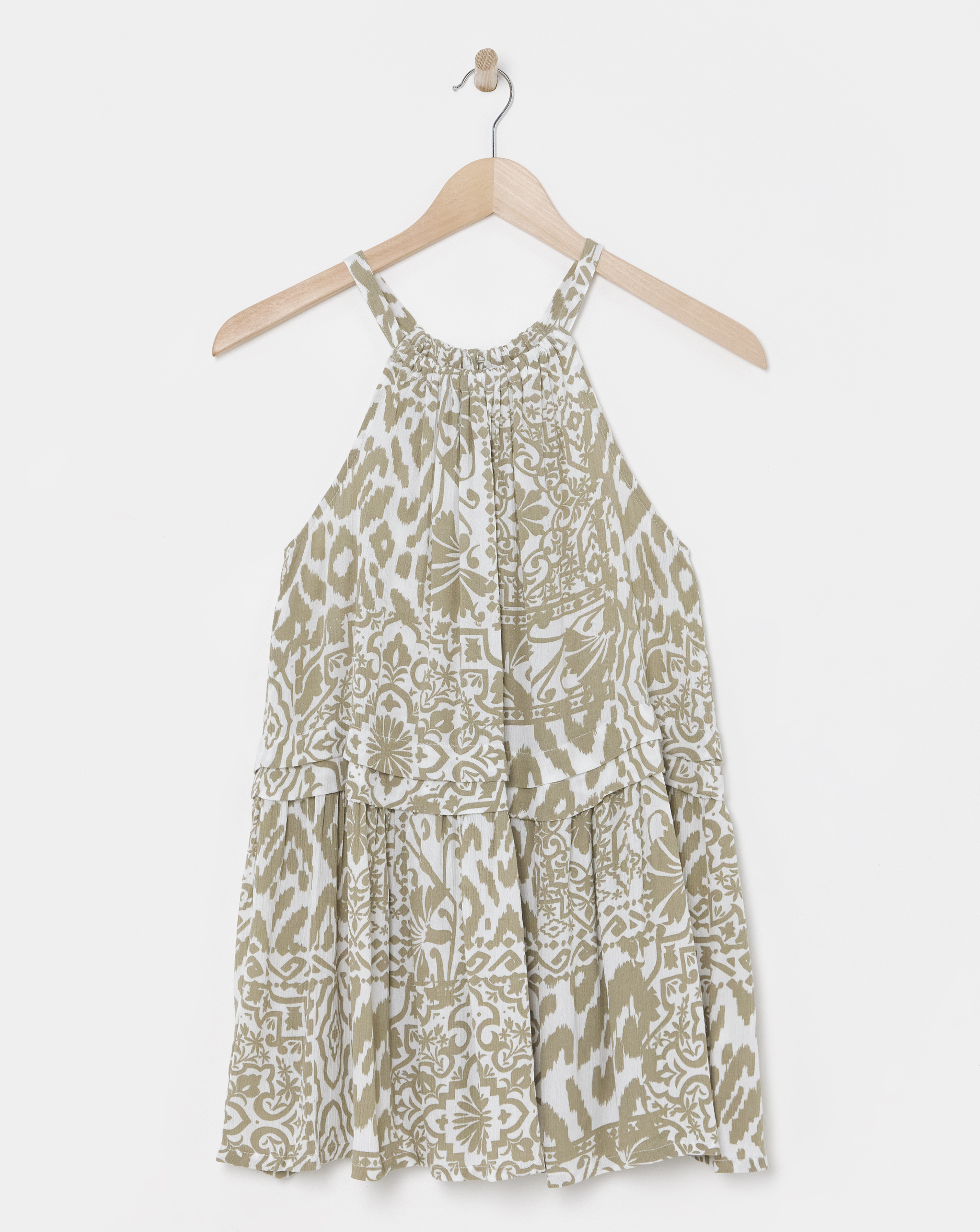 Crinkle Halter Top