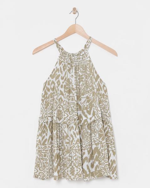 Crinkle Halter Top