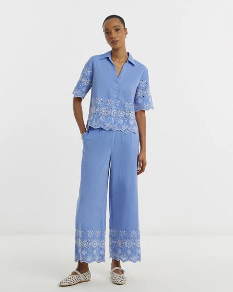 JDY Marina Embroidered Ankle Trouser