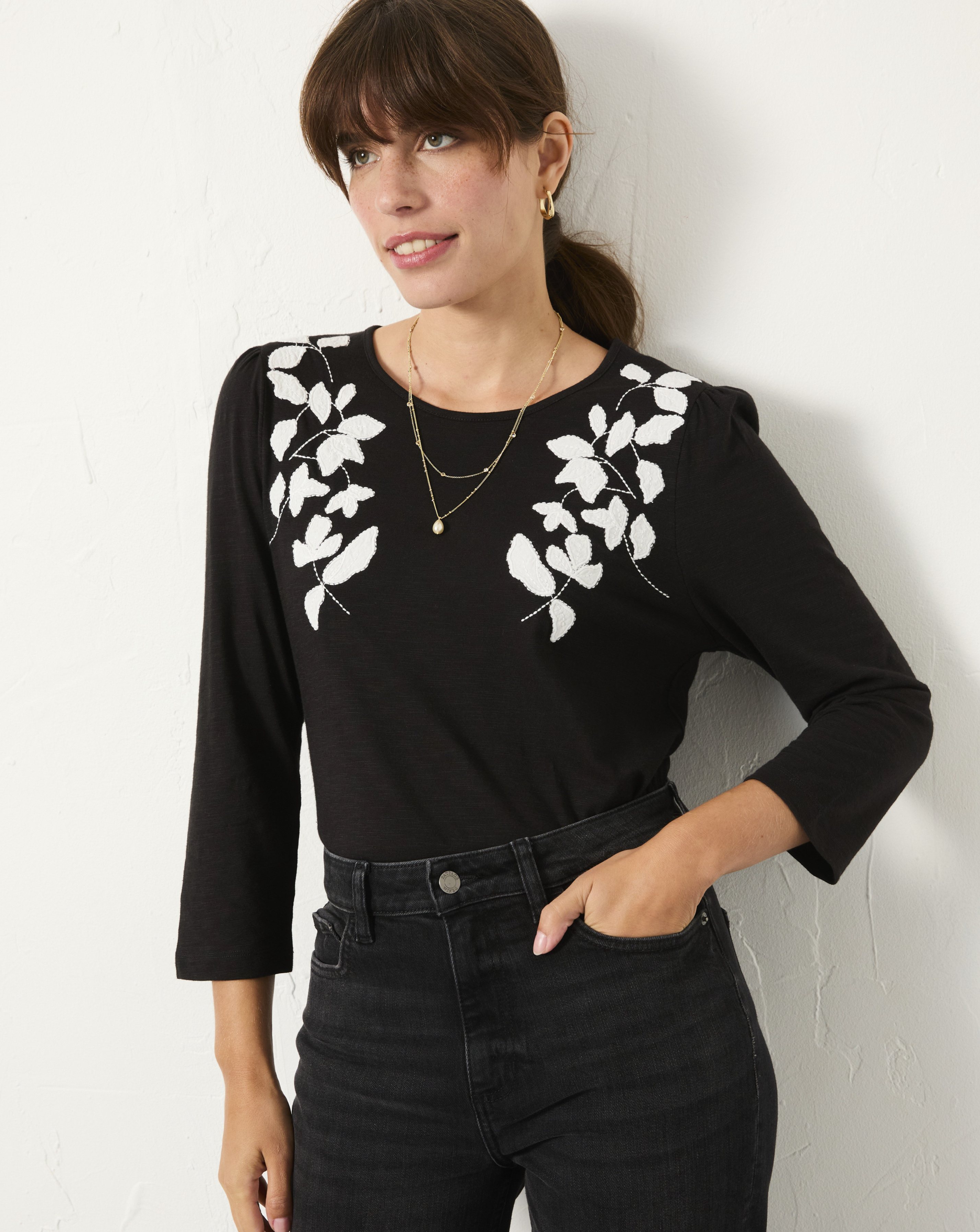 Fatface Ria Applique Top