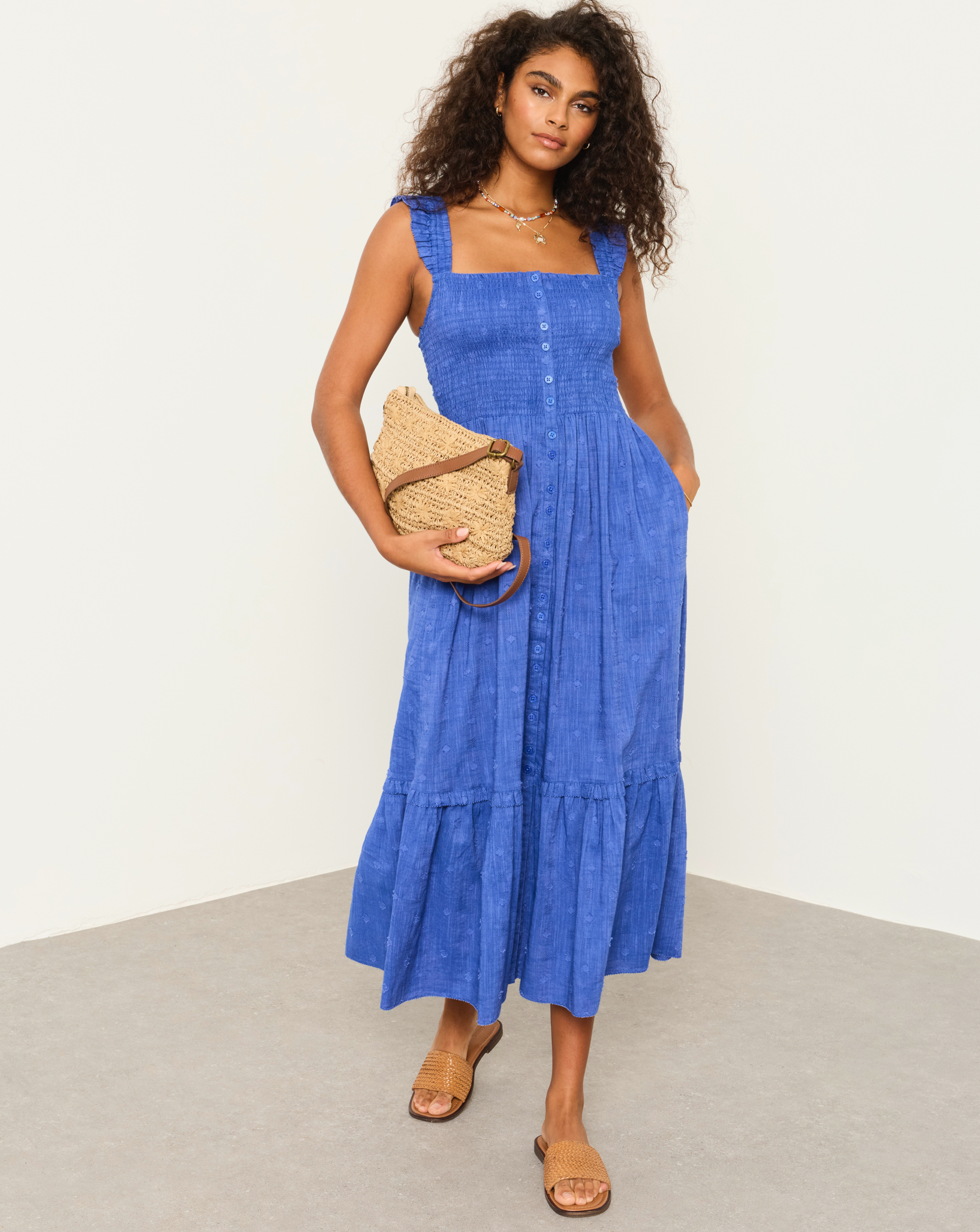 New In - FatFace Eva Midi Dress