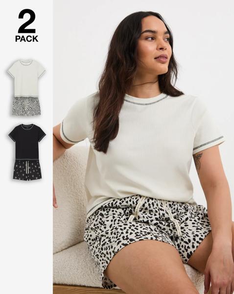 Pretty Secrets Rib Short Set (2 Pack)