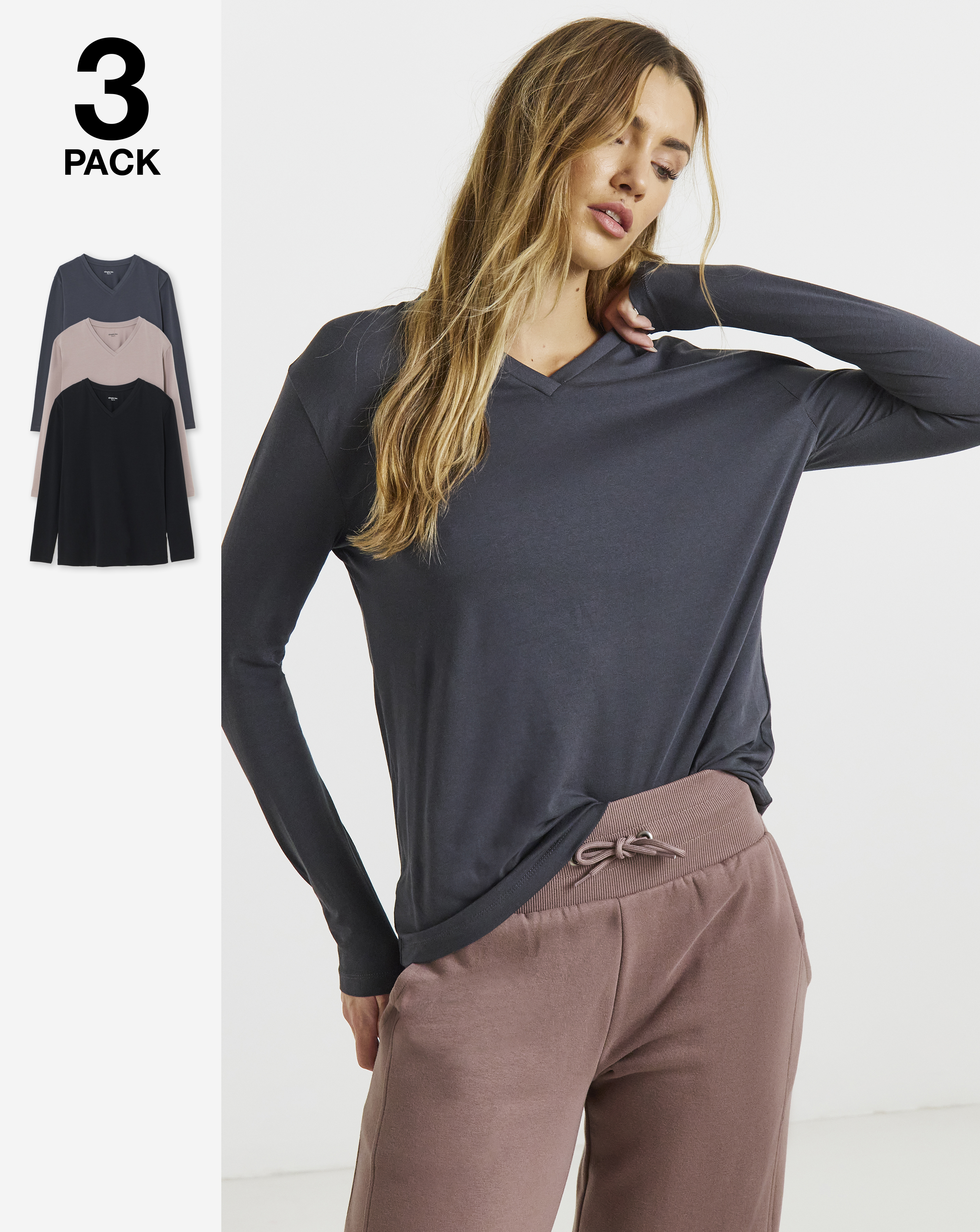 3 Pack High Neck Tops
