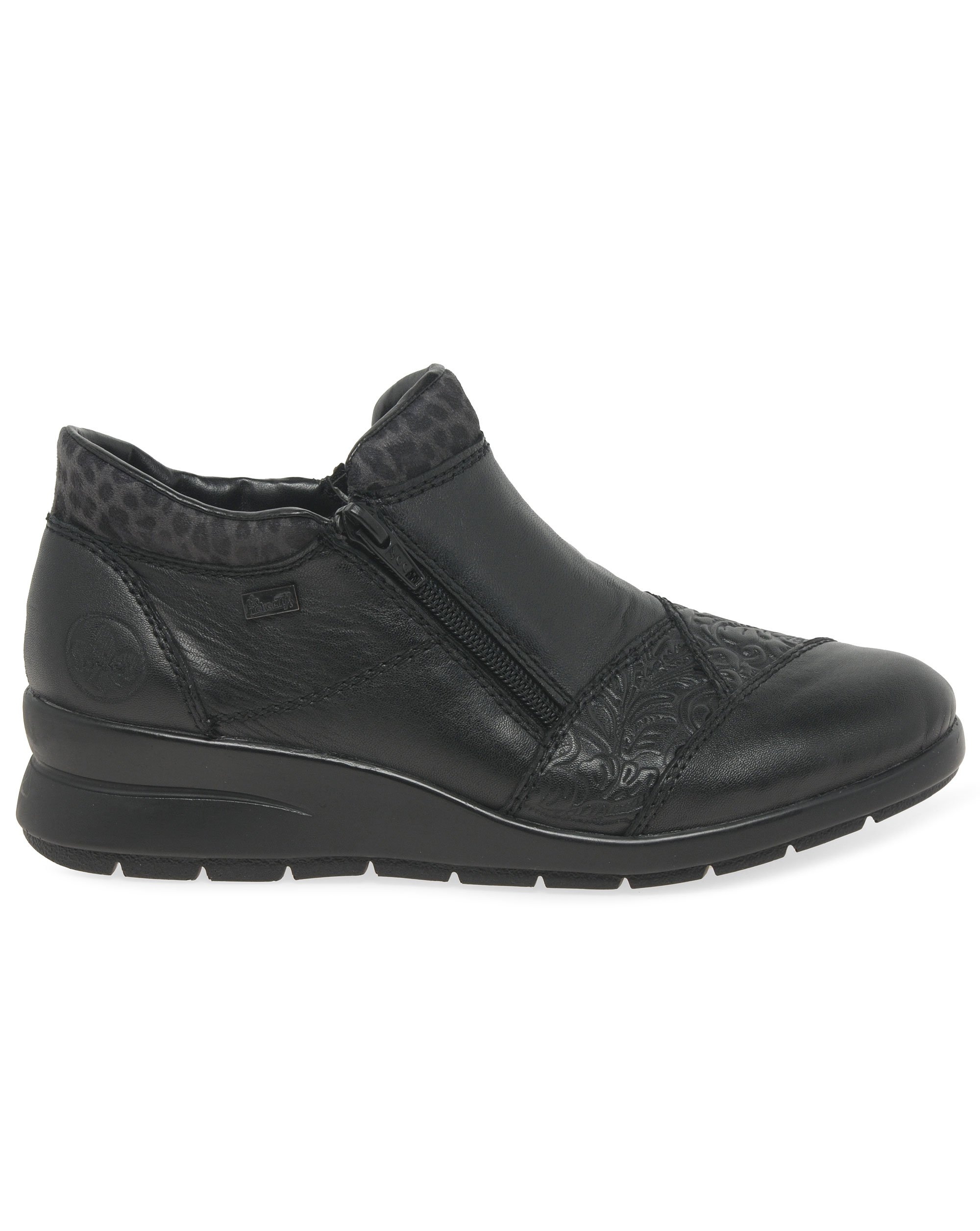 Rieker Josie Womens Ankle Boots Black - Rieker - Size6