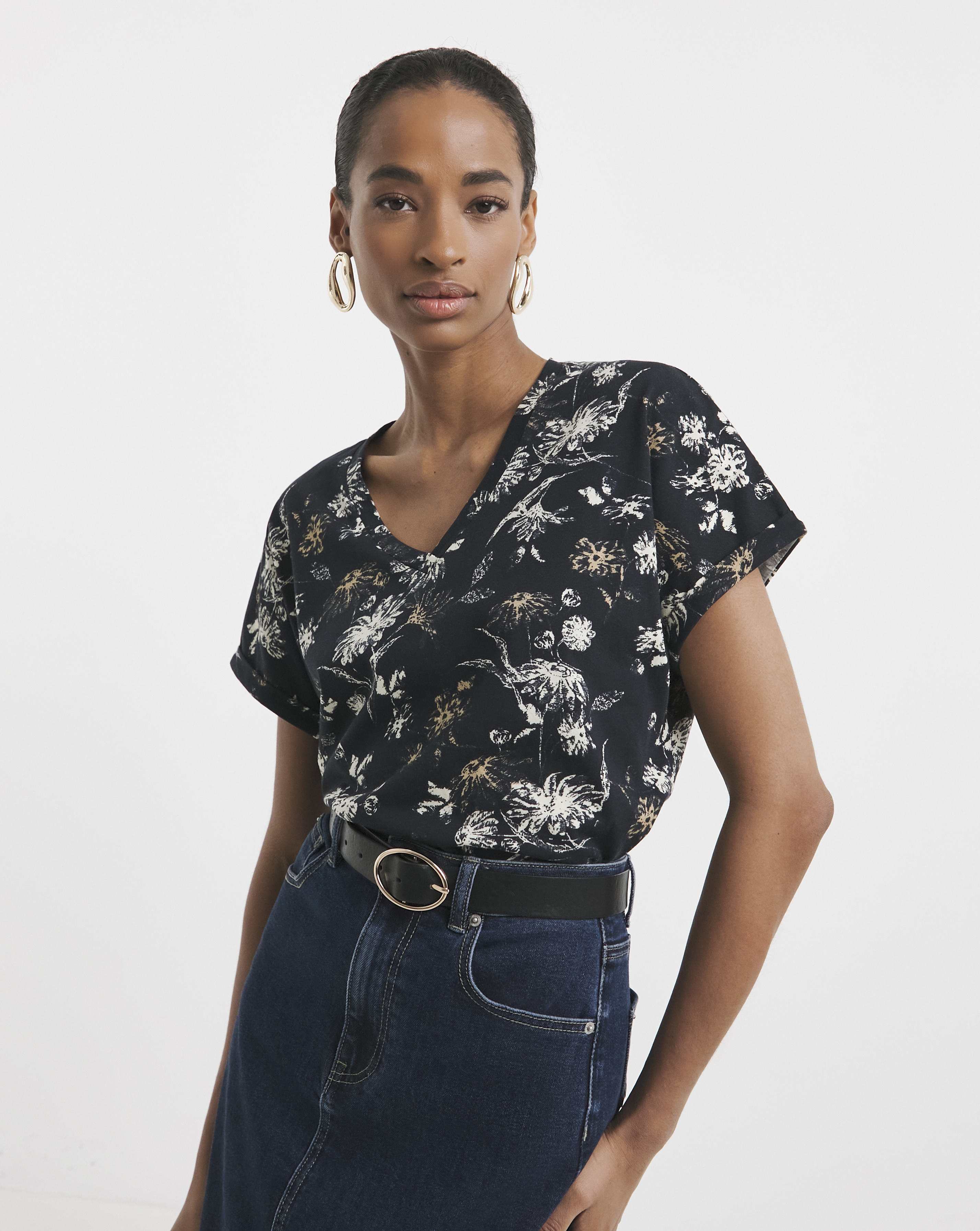 V-Neck Short Sleeve T-Shirt