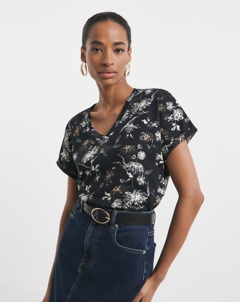 V-Neck Short Sleeve T-Shirt
