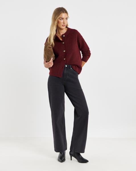 SBE 99 1 Black Slouchy Wide Jeans