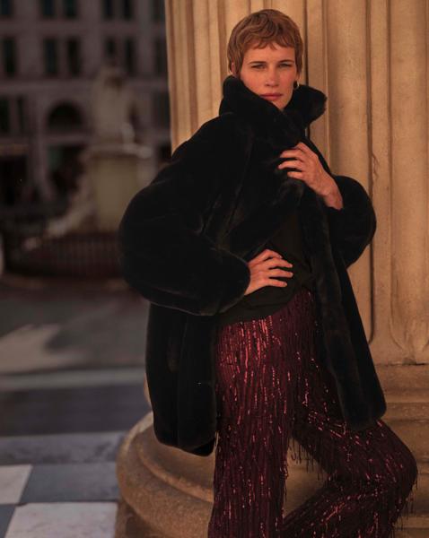 Plush Faux Fur Coat