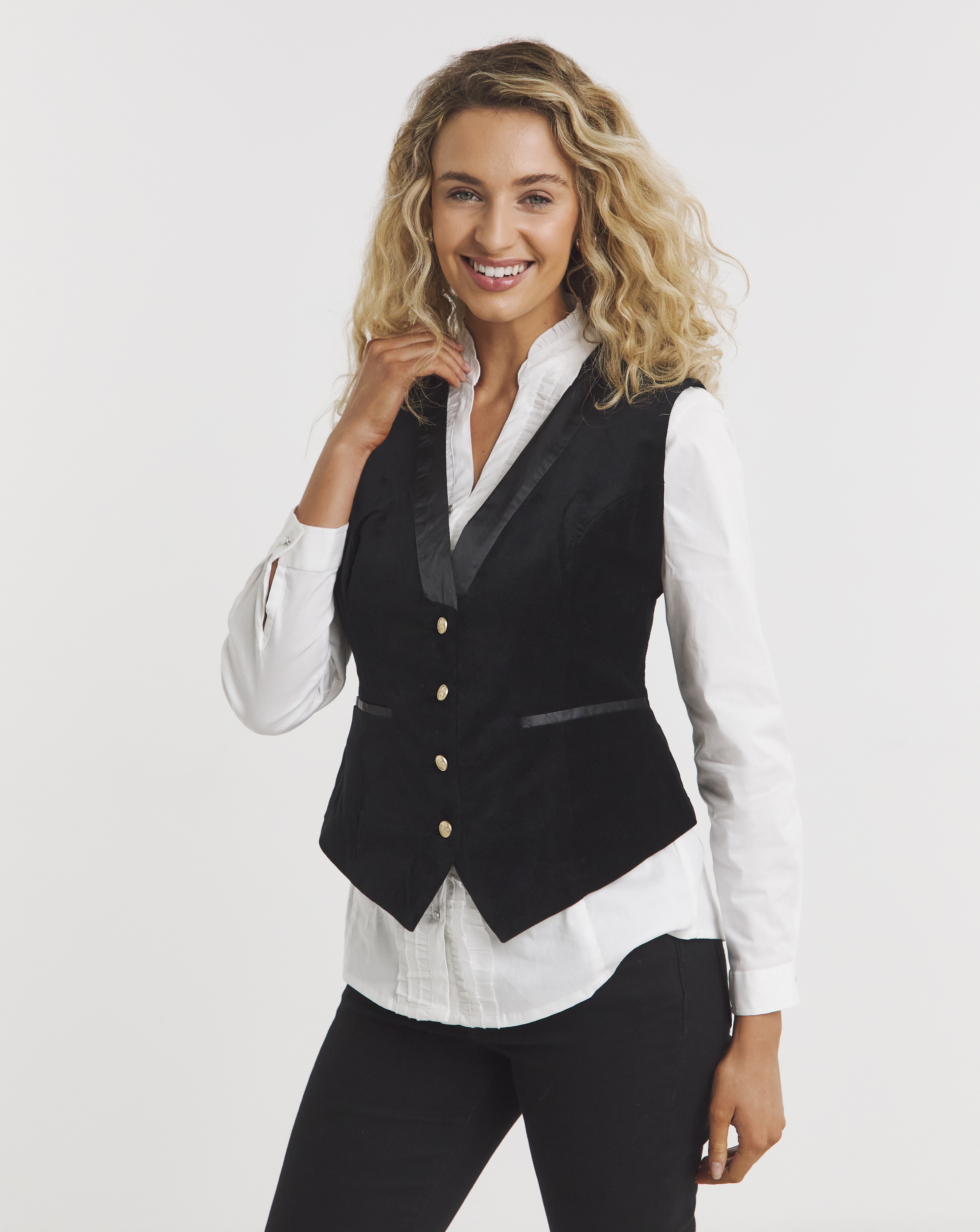 Joe Browns Chloes Velour Satin Waistcoat