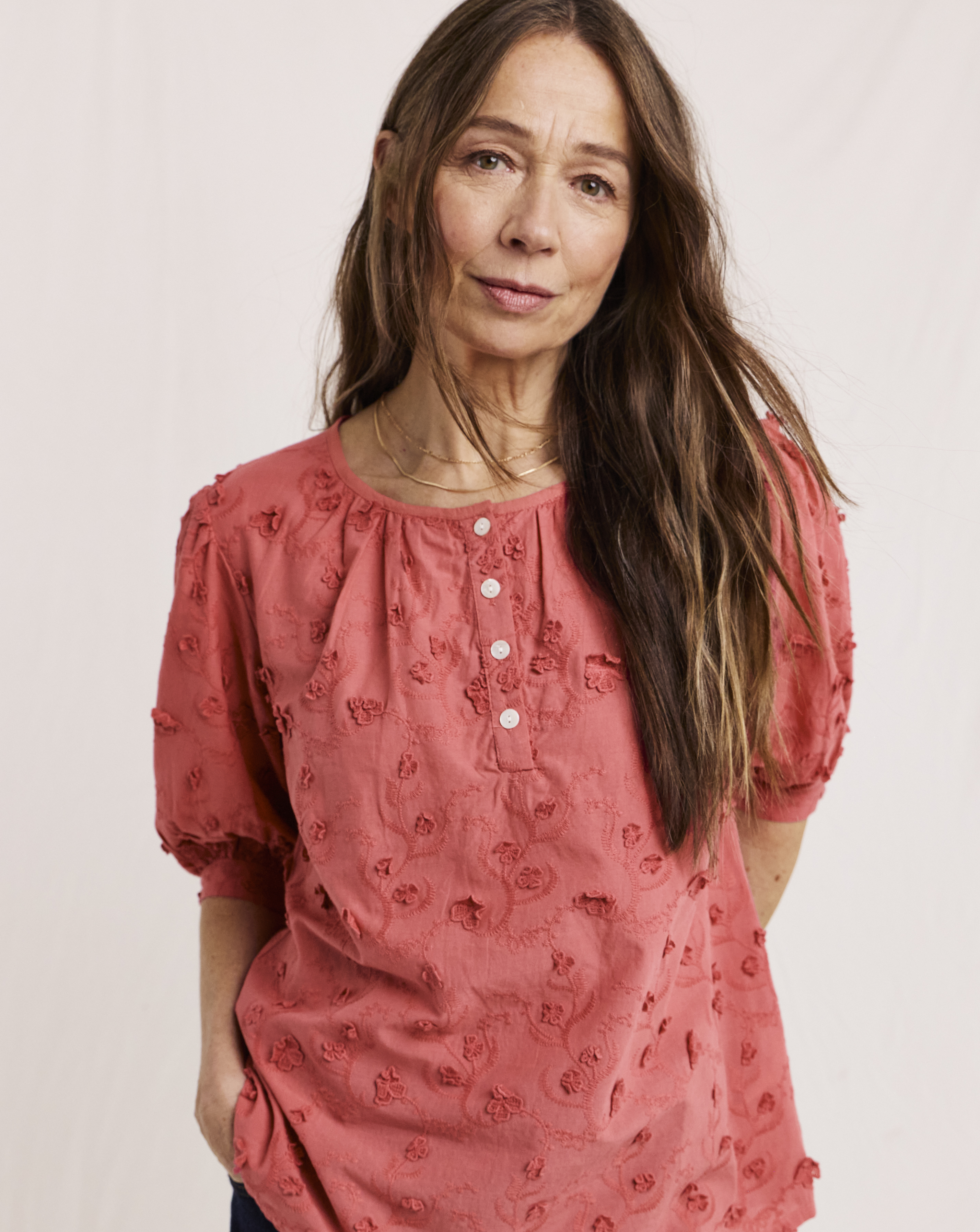 Julipa Textured Floral Blouse