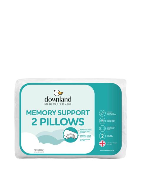Downland Pair of Memory Support Pillows