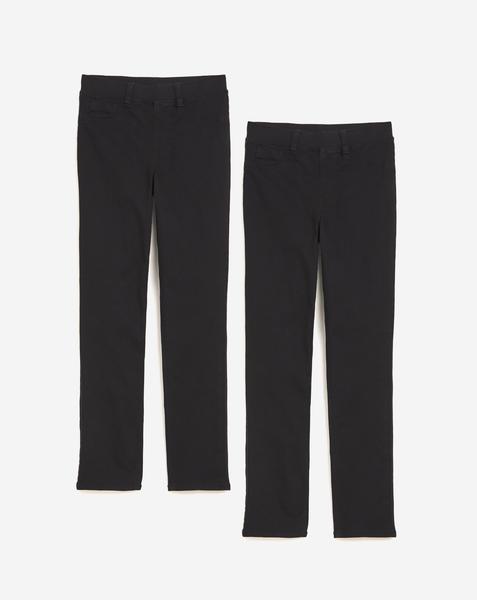 2PK Black/Black Slim Leg Jeggings