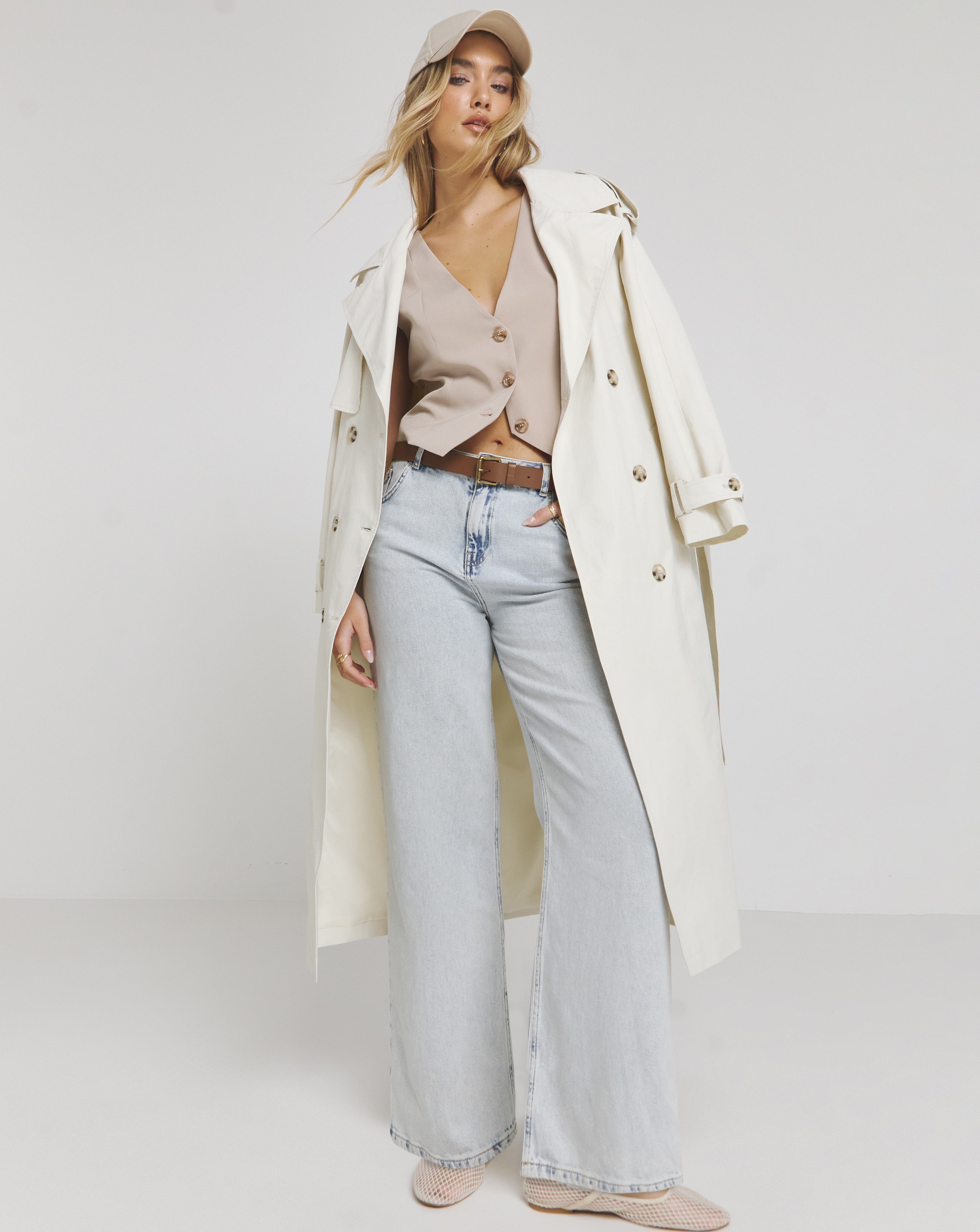 Neutral Tailored Waistcoat