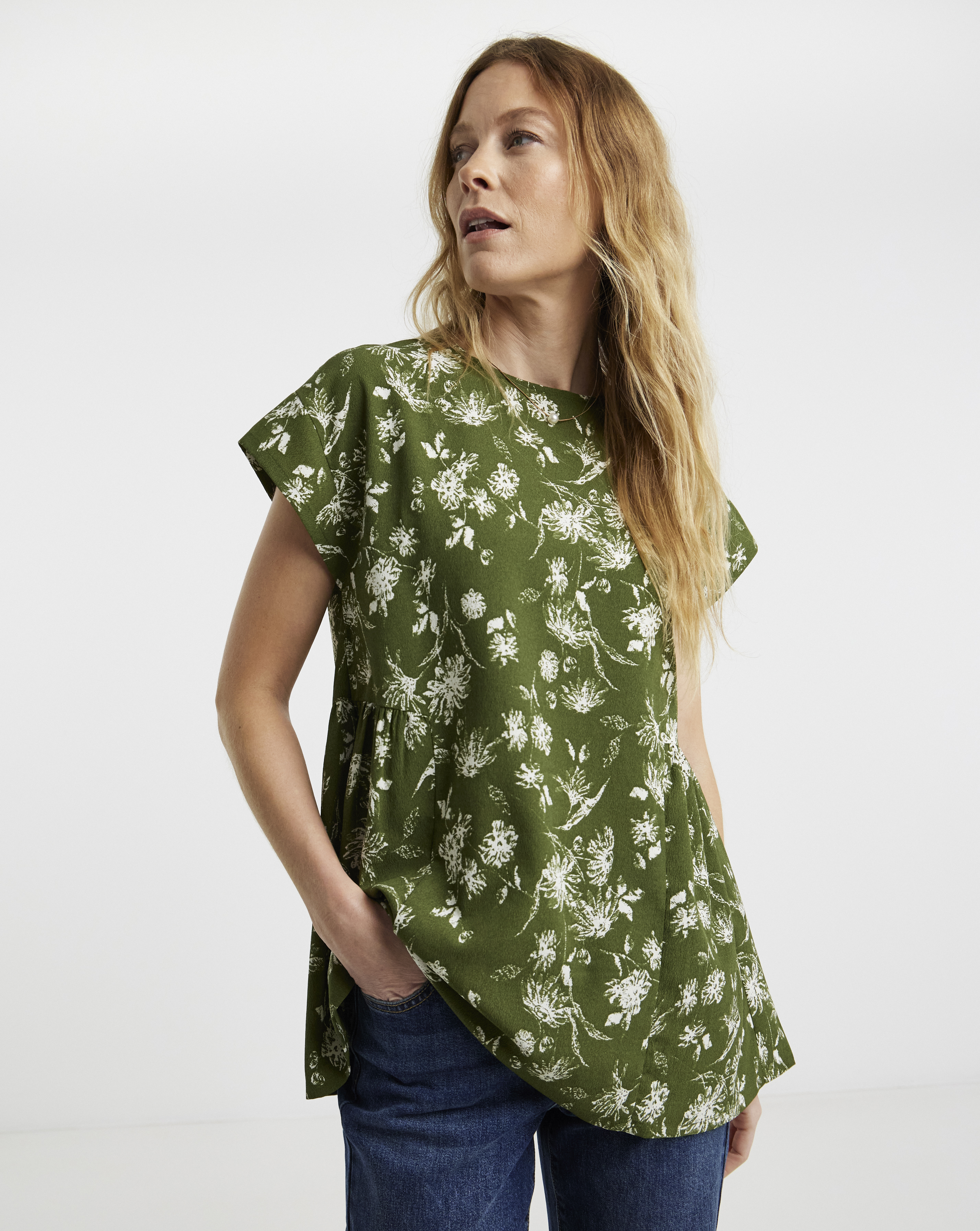 Short Sleeve Smock Top