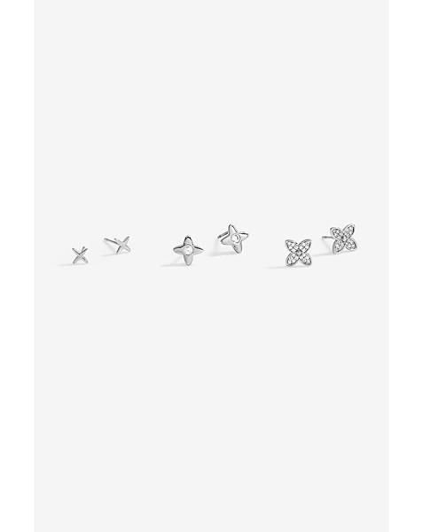 Jon Richard Clover Earrings - Pack Of 3