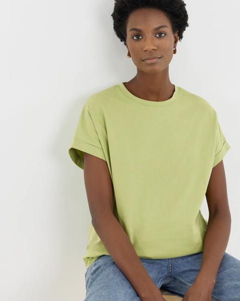 The Longline Short Sleeve Curved Hem Top