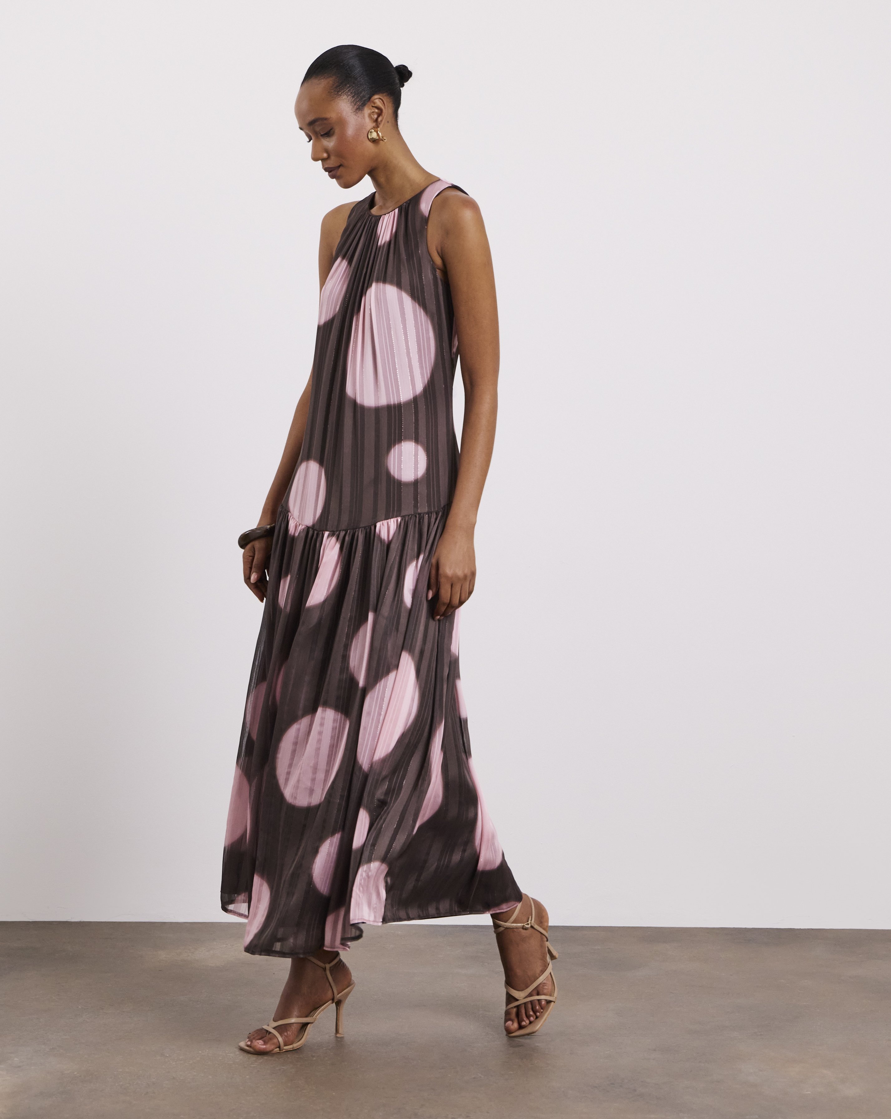 Joanna Hope Printed Halter Neck Dress