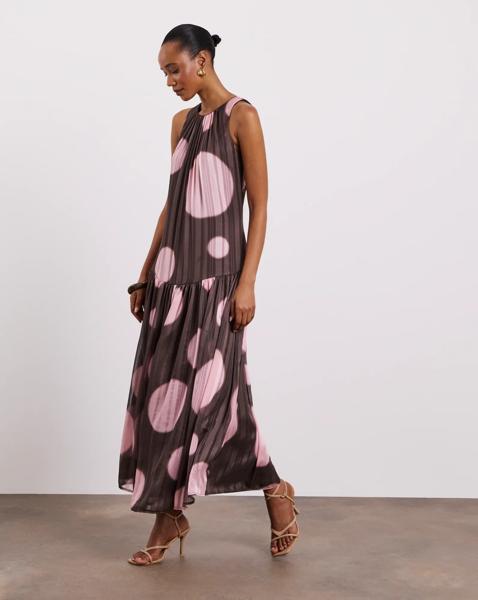 Joanna Hope Printed Halter Neck Dress
