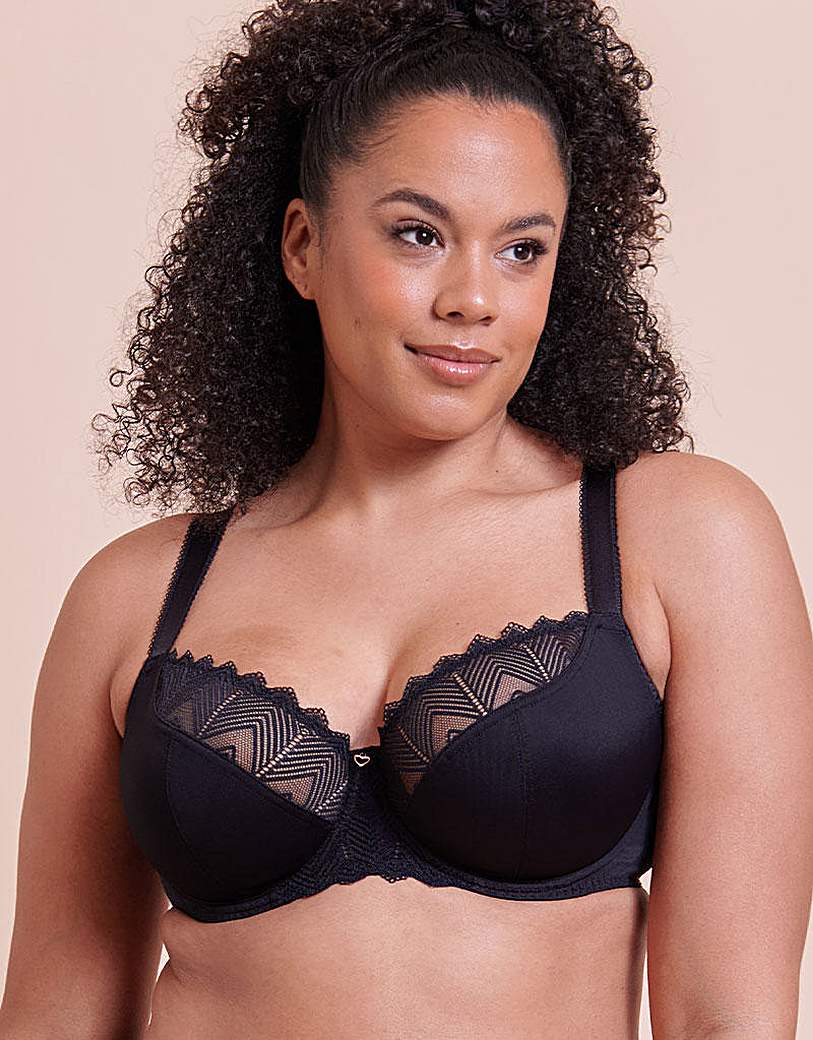 Curvy Kate Women's Black Wild One Balcony Bra 34D