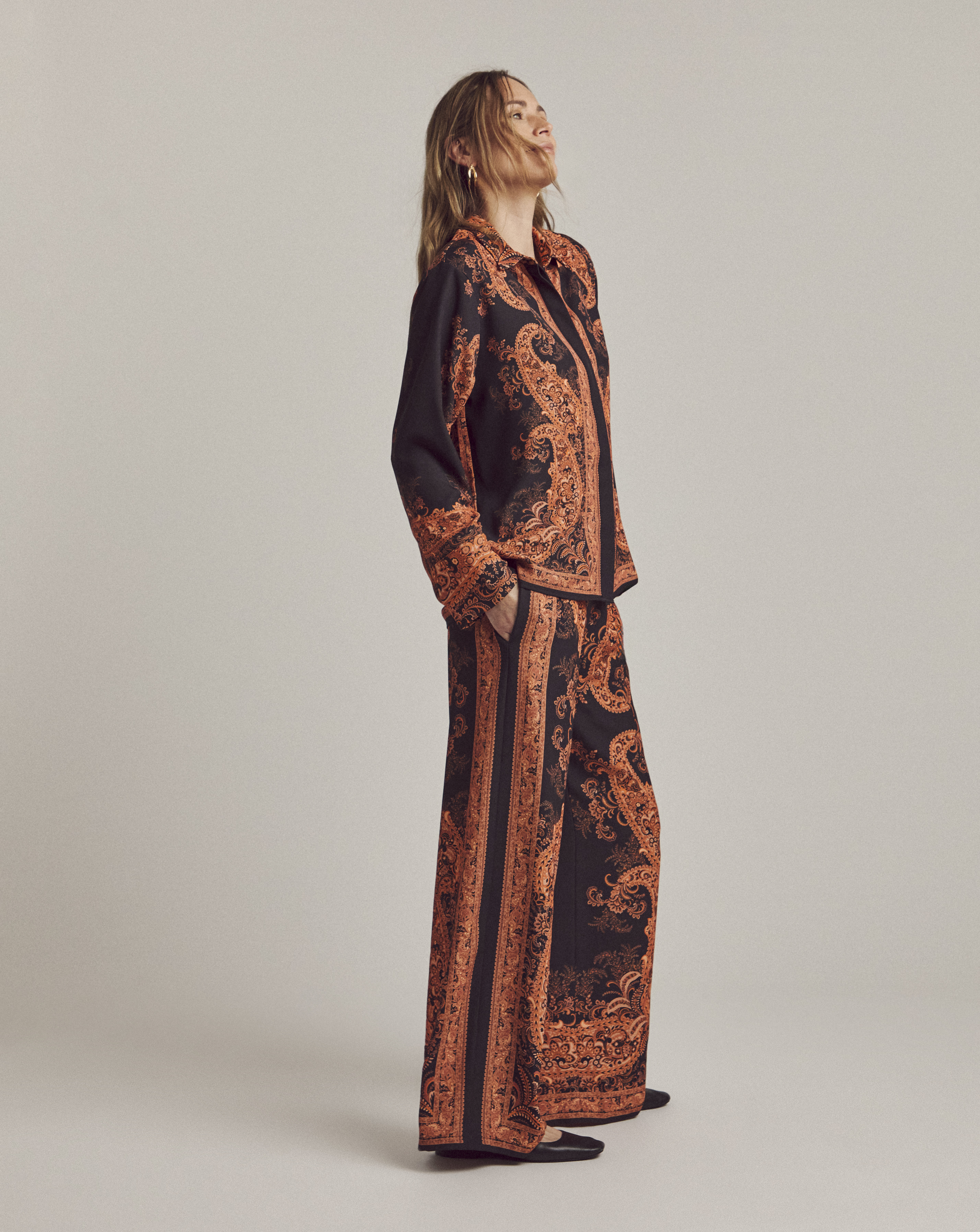 Anthology Print Wide Leg Trouser