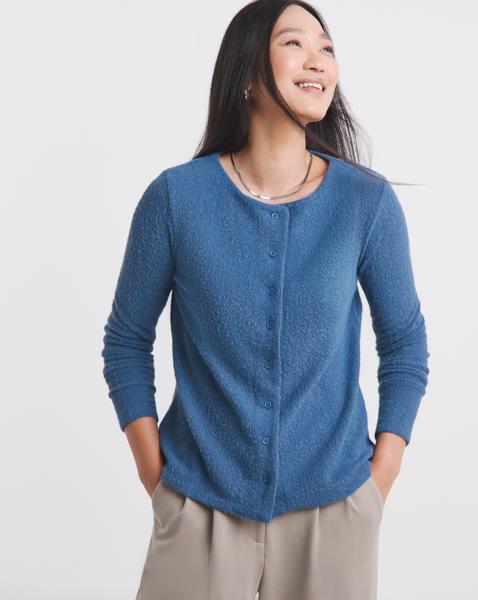 Brushed Soft Touch Button Up Cardigan
