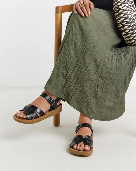 Woven Comfort Sandal Wide