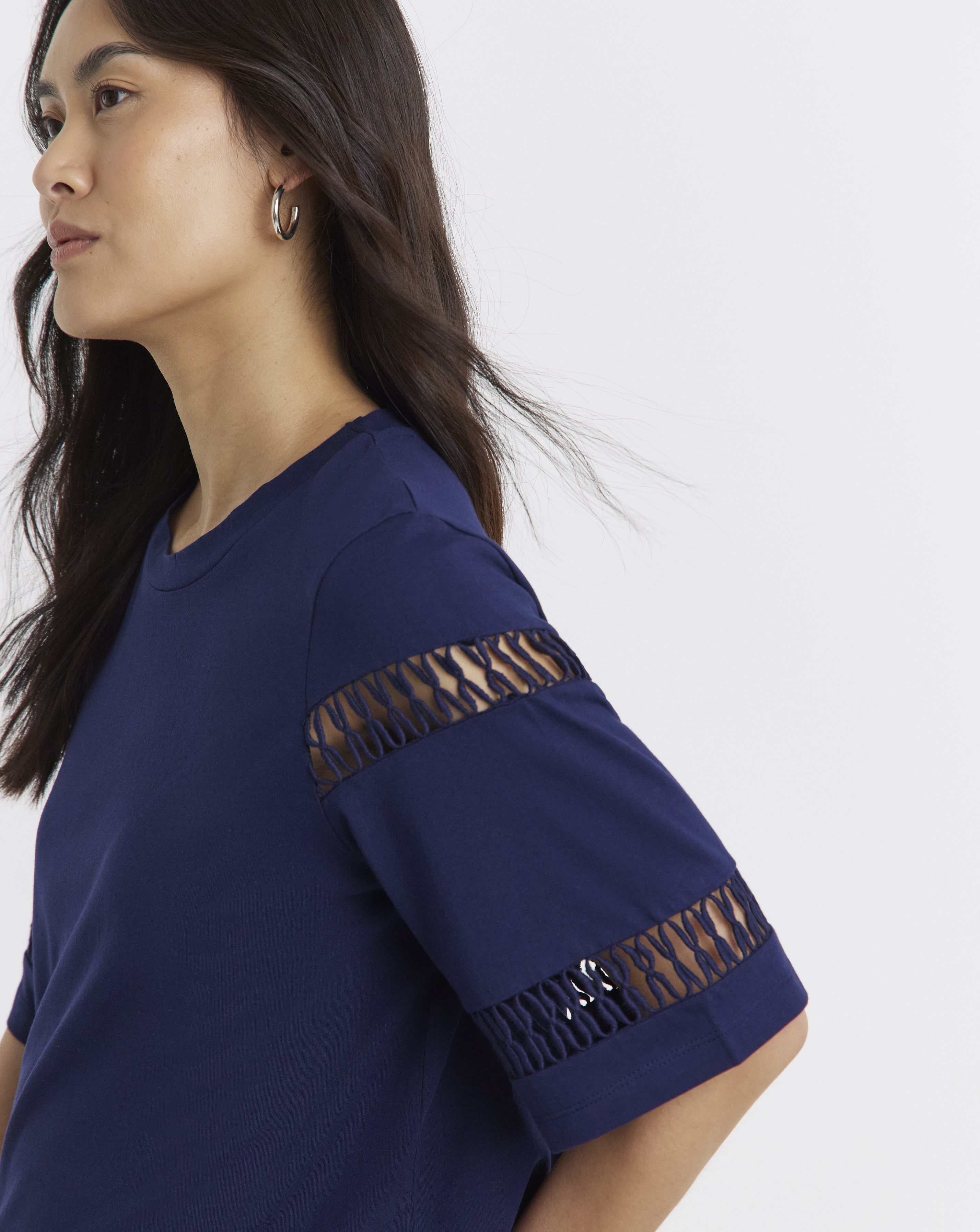 Ladder Insert Short Sleeve T-Shirt
