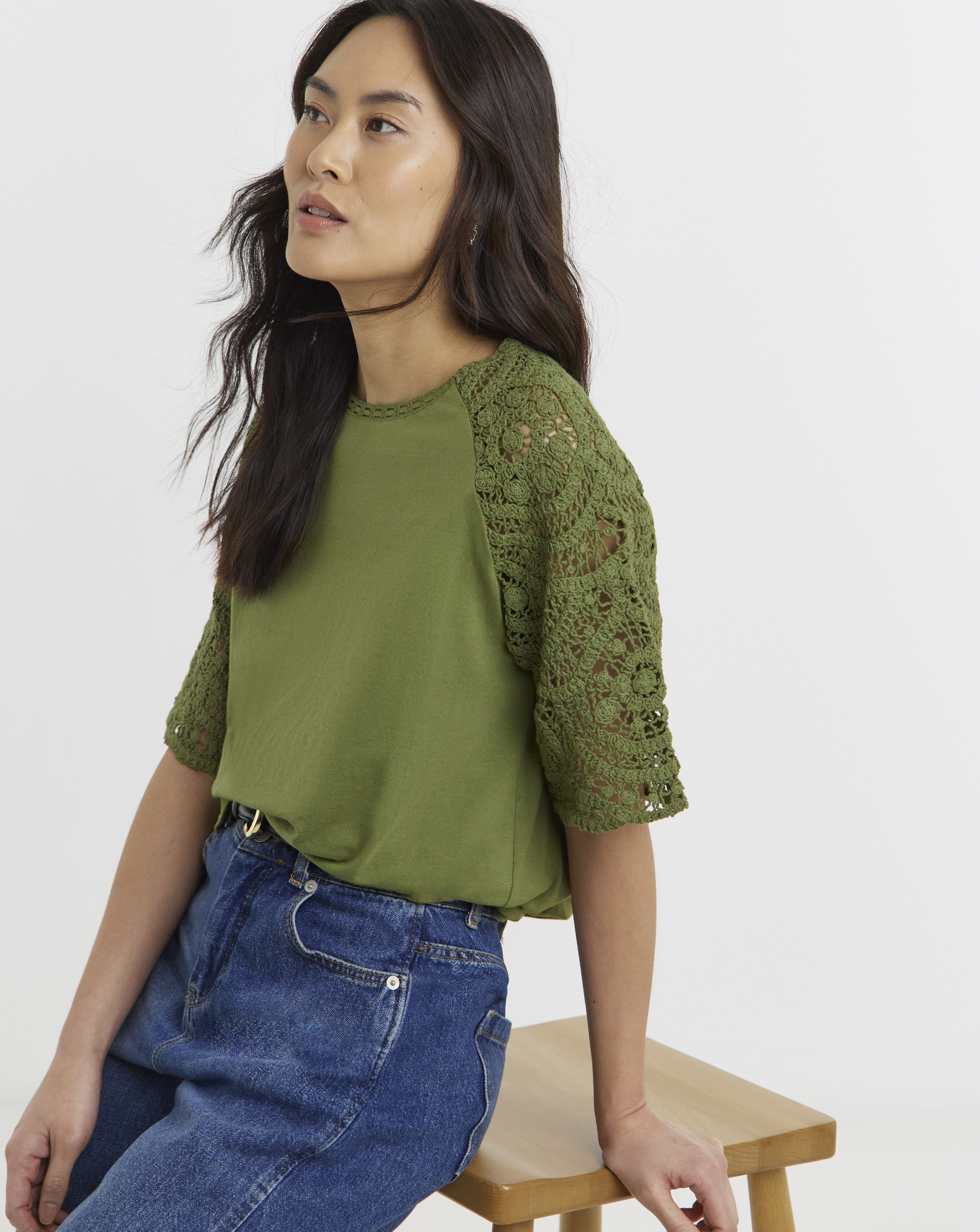 Crochet Sleeve Top