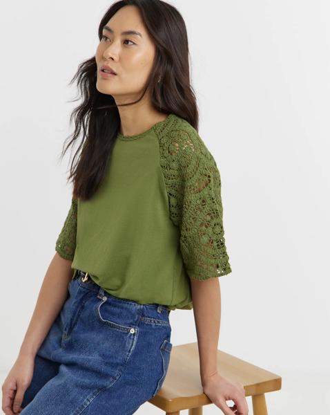 Crochet Sleeve Top