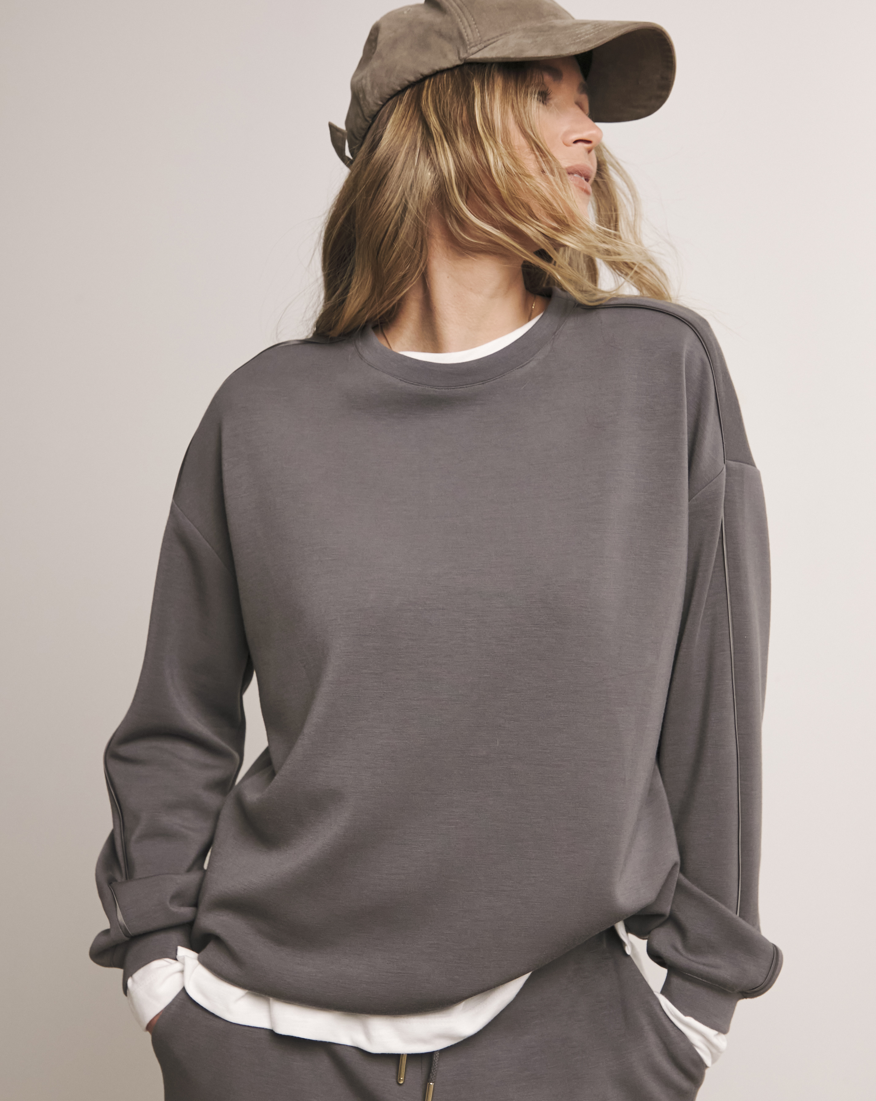 Anthology Crew Neck Stripe Sweatshirt
