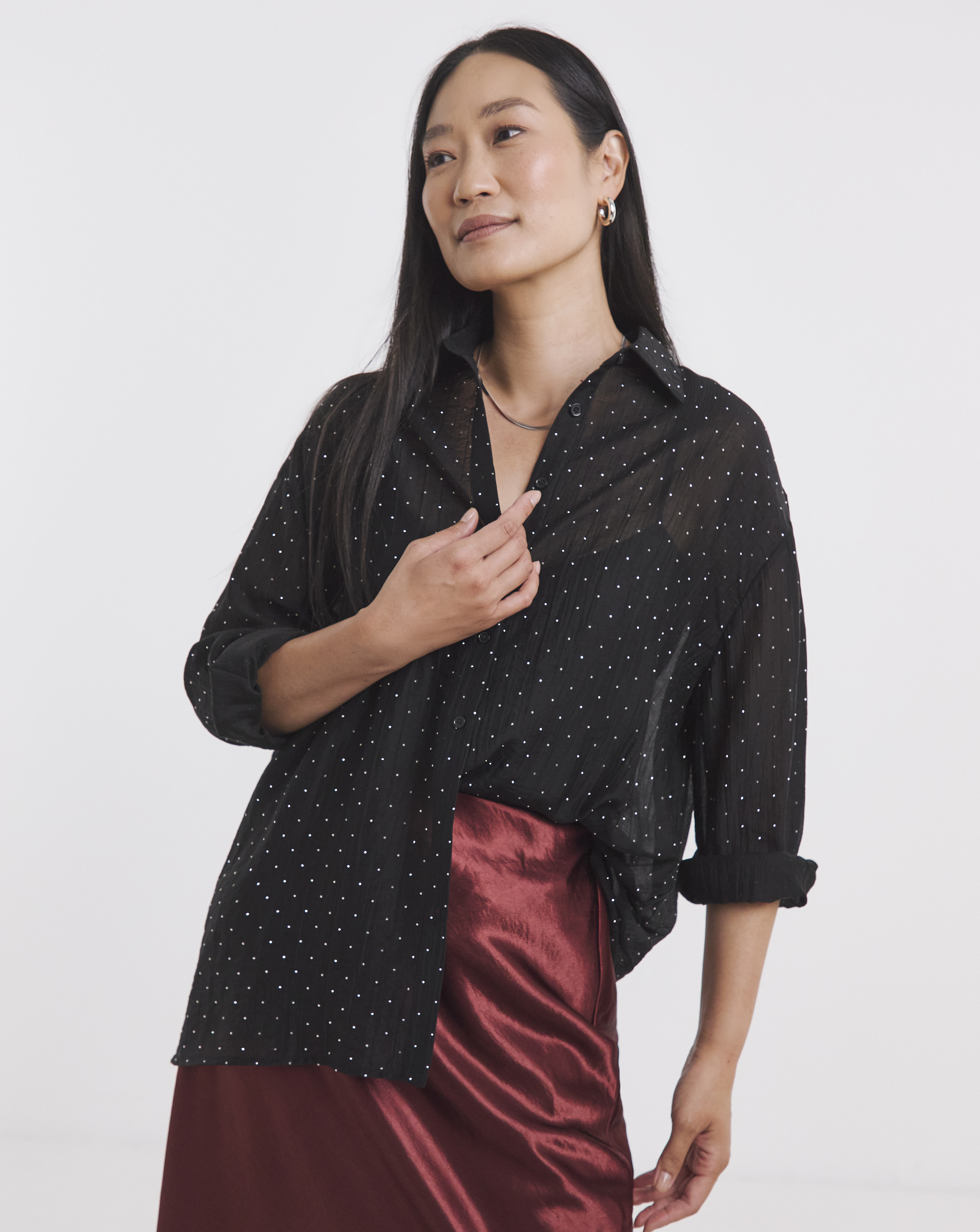 Metallic Spot Shirt
