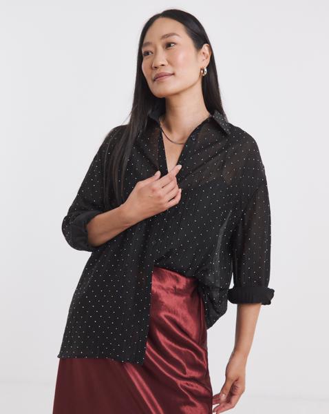 Metallic Spot Shirt