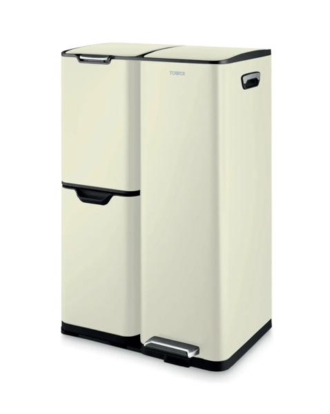 Tower Recycling Bin with 3 Compartments