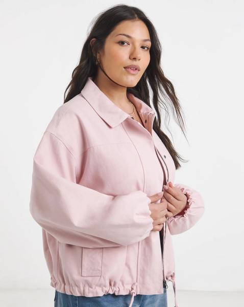 Simply Be Pink Lyocell Short Parka