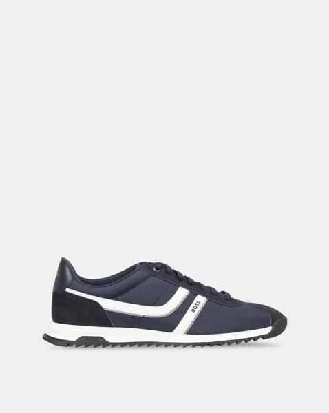 BOSS Zayn Low Profile Trainer - Navy