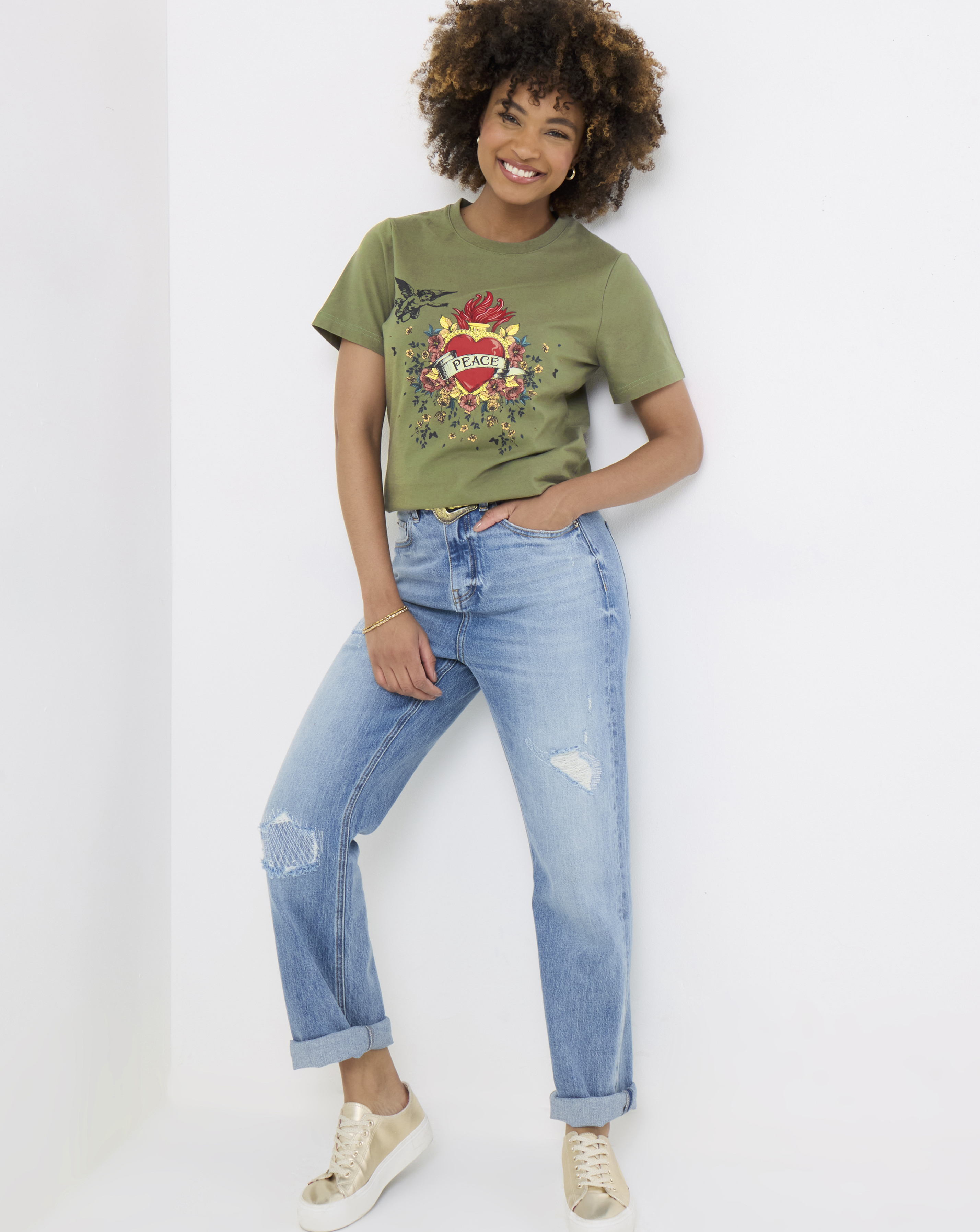 Joe Browns Peace and Love Graphic Tee