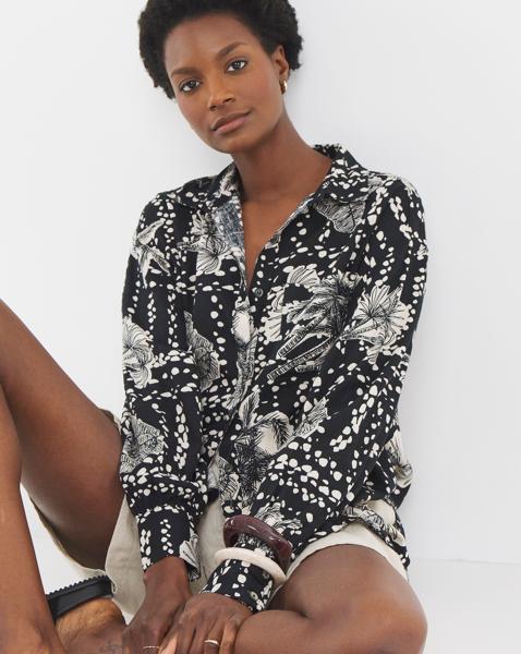 Printed Long Sleeve Shirt