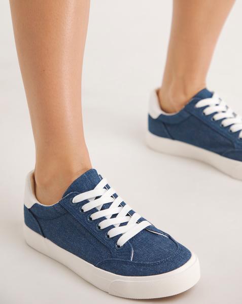 Classic Lace Up Trainer Wide
