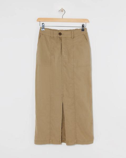 Lyocell Rich Utility Maxi Skirt