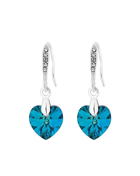 Jon Richard Bermuda Heart Drop Earrings