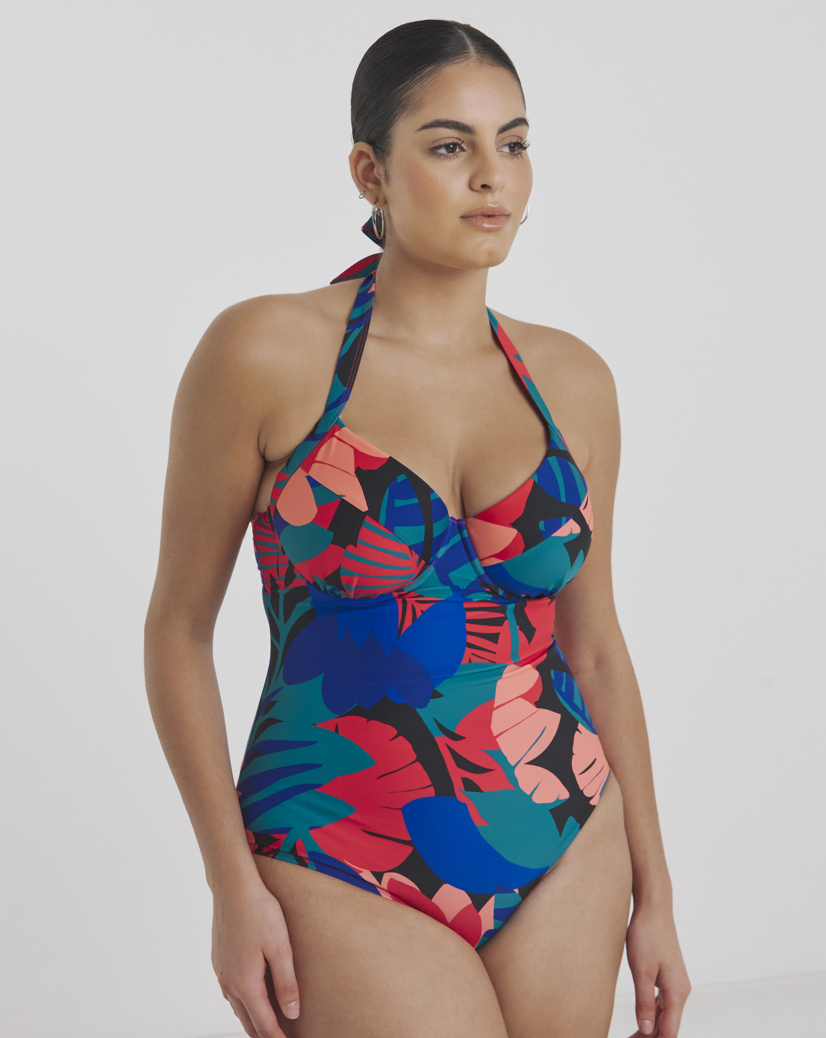 Padded Underwired Plunge Swimsuit