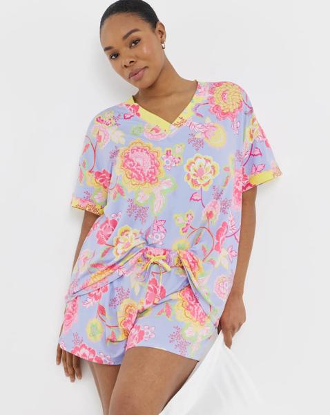 Figleaves Floral Shortie Pyjama Set